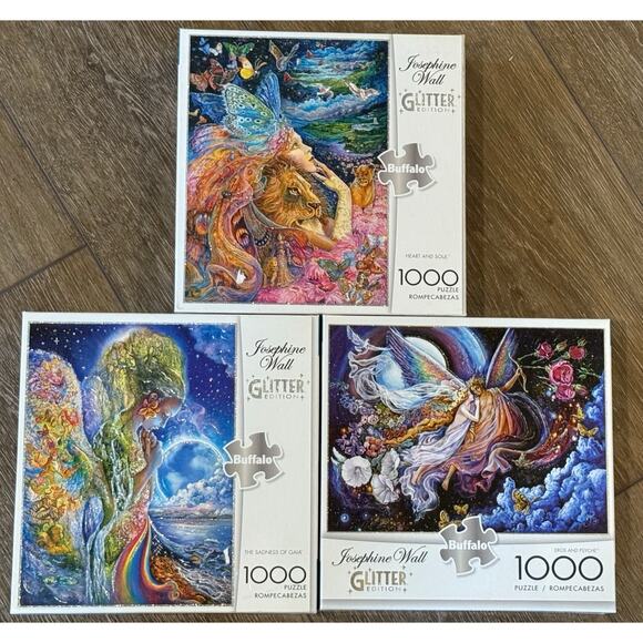 Josephine Wall 1000 Piece 4 Jigsaw Puzzles Heart‎ Soul Eros Psyche Sadness Gaia